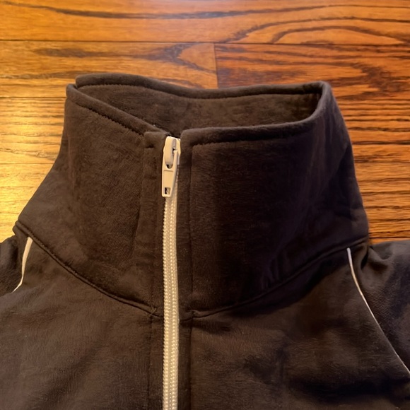 Full zip sweatshirt men’s health embroidered back - Medium gray color - Picture 2 of 11